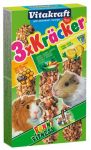 Vitakraft Kracker 3szt Świnka morska Mix - Miód/Warzywa/Cytryna 168g [25226]