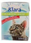 Mleko Klara dla kotów i kociąt kartonik 200ml