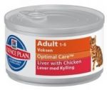 Hill\'s Feline Adult Chicken & Liver Optimal Care puszka 156g