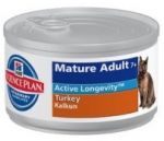 Hill\'s Feline Mature Adult Senior 7+ Active Longevity Turkey puszka 156g