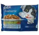 Felix Fantastic Wybór Mięs z Warzywami w galaretce saszetka 4x100g