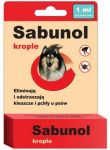 DermaPharm Sabunol Krople przeciw pchłom i kleszczom dla psa 1ml