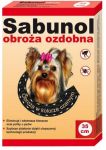 DermaPharm Sabunol Obroża przeciw pchłom dla yorka ozdobna czarna 35cm