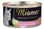 Miamor Feine Filets Naturelle Huhn & Schinken 80g