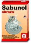 DermaPharm Sabunol Obroża przeciw pchłom dla kota szara 35cm