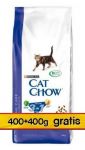 Purina Cat Chow 3in1 z indykiem 400+400g gratis